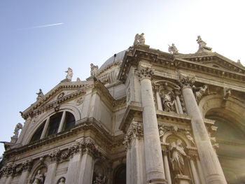 Low angle view of historical building against sky