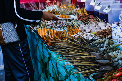 Full frame shot of food for sale at market stall