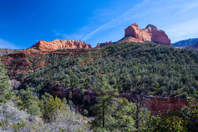 View of rock formations