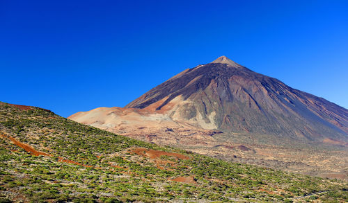 Scenic view of landscape at el teide national park