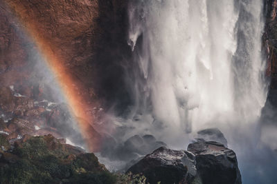 Swiss waterfall showing off