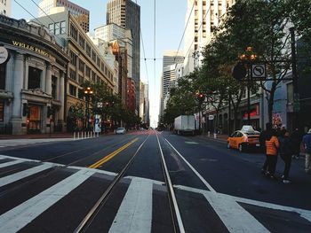 View of city street