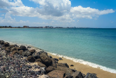 Scenic view of sea against sky