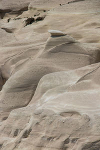 High angle view of sand dune