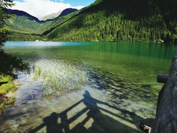 Scenic view of lake