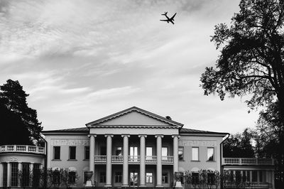 Low angle view of built structure against sky