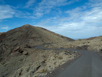 The vulcano island lanzarote