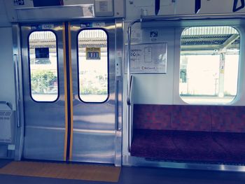 Interior of train