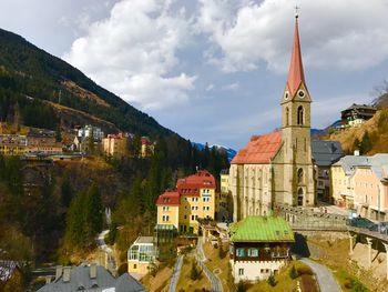 View of church against cloudy sky