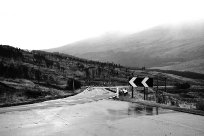 Road amidst landscape against sky