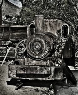 Old rusty machine