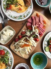 Close-up of food on table