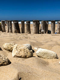 View of rocks on beach