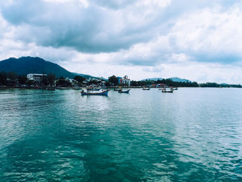 Scenic view of sea against sky