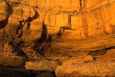 Full frame shot of rocky cliff