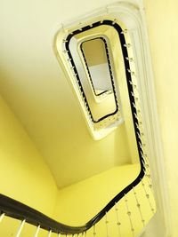 Directly below shot of spiral staircase