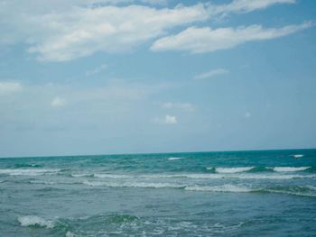 Scenic view of sea against sky