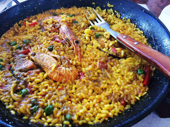 Close-up of food in plate