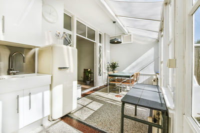 Interior of modern building