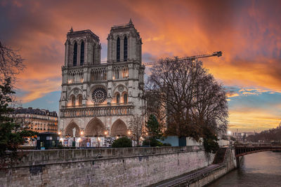 Notre dame de paris cathedral in paris, france