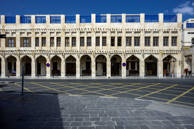 Low angle view of historic building