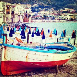 Boats in sea