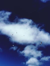 Low angle view of cloudy sky