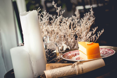 Close-up of drink on table