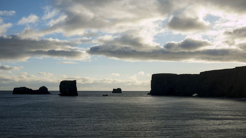 Scenic view of cloudy sky over sea