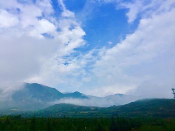 Scenic view of landscape against sky