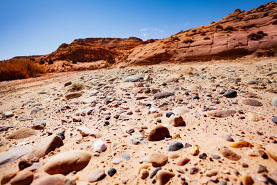 Scenic view of rocky mountains against sky