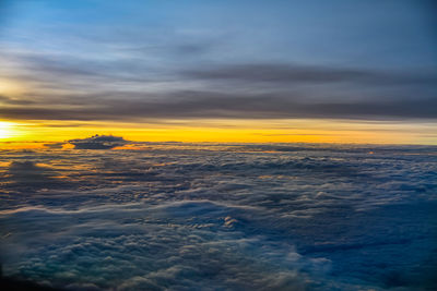 Scenic view of cloudscape during sunset