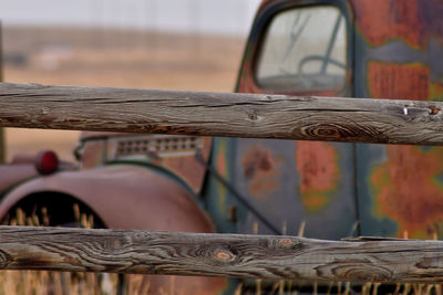 Close-up of car