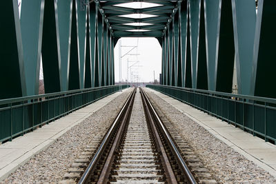 View of railroad station platform