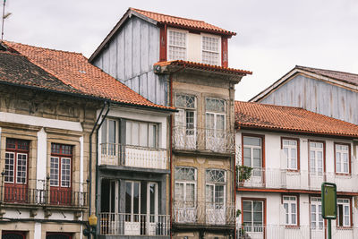 Exterior of residential building against sky
