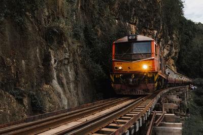 Train on railroad track