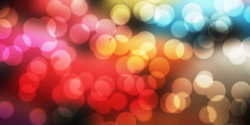 Defocused image of lights