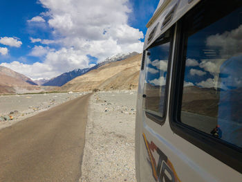 Scenic view of desert against sky