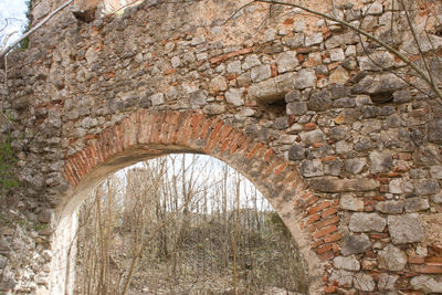 Low angle view of arch bridge