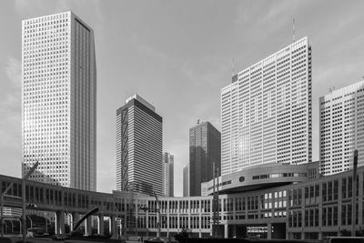 View of modern buildings against sky