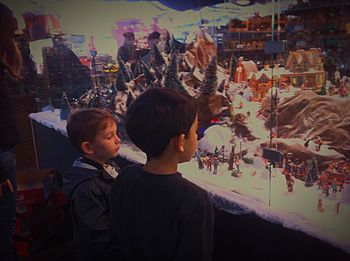 Group of people in stadium