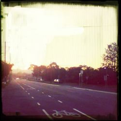 Road passing through tunnel