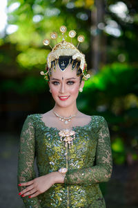 Bridal clothes and bridal makeup from central java, indonesia solo