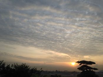 Scenic view of sunset sky