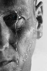 Close-up of woman in water