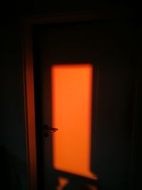 Close-up of orange door