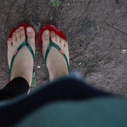 Low section of woman