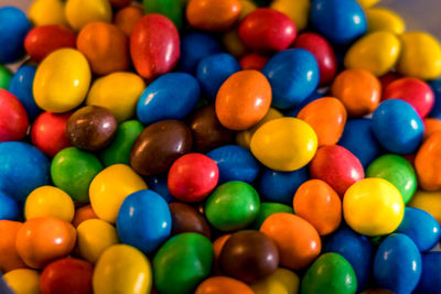 Full frame shot of multi colored candies