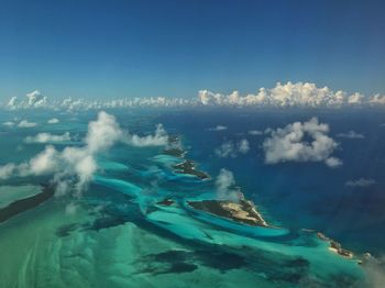 Panoramic view of sea against sky