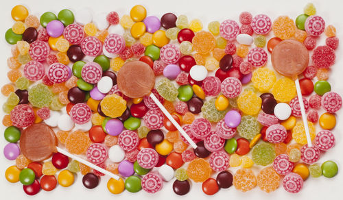 Close-up of multi colored candies